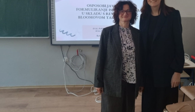 Održana edukacija pod nazivom „Osposobljavanje za formuliranje ishoda učenja u skladu sa revidiranom Bloomovom taksonomijom “